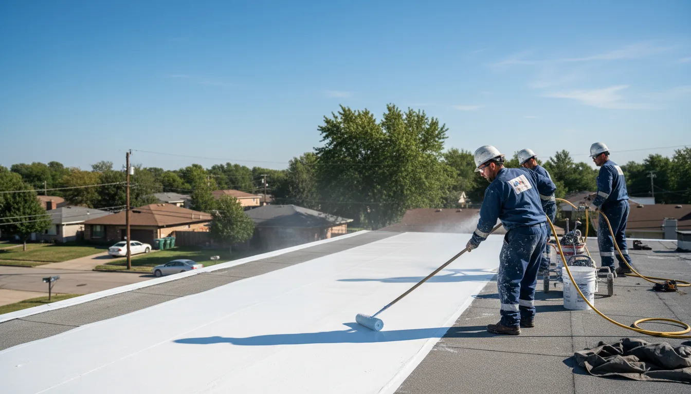 Commercial roof coating in Cypress, TX near me